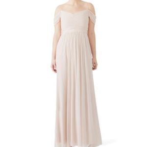 ADRIANNA PAPELL blush party dress